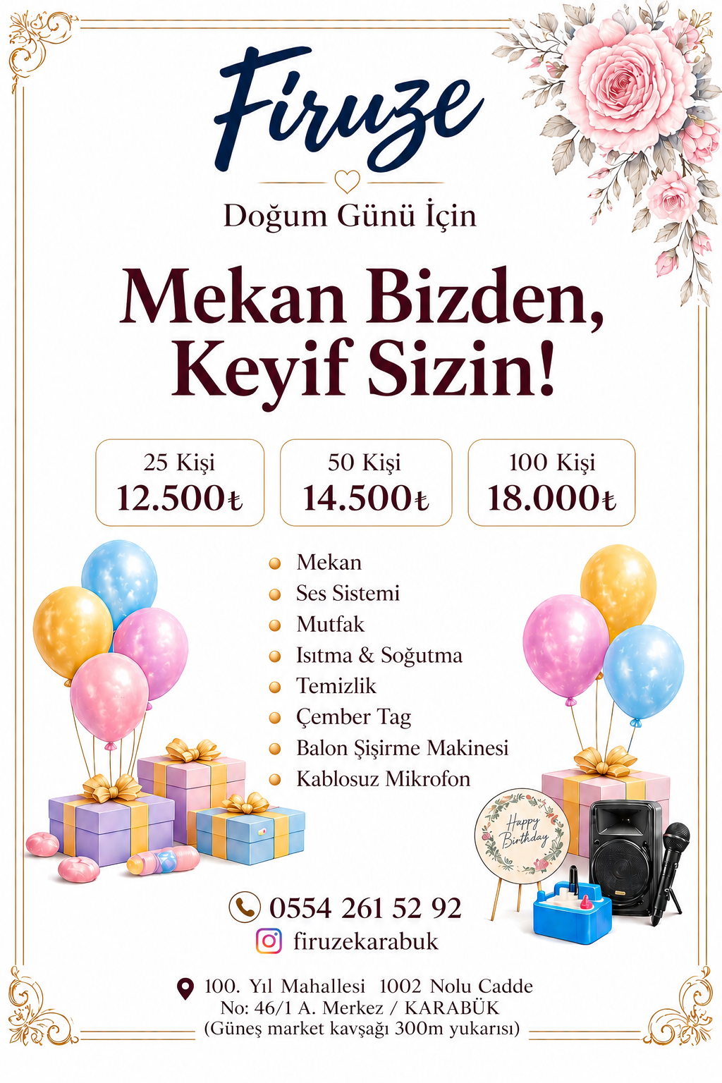 SADECE SALON paket ayrıntıları